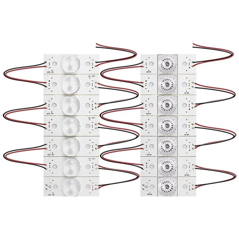 3V 6V Concave Convex Lens LED Lamp Beads LCD TV Convex Mirror Concave Mirror Universal LED Lamp Beads