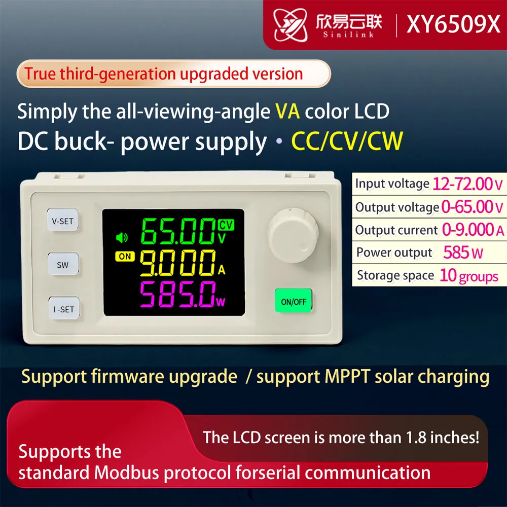 3Pcs Sinilink XY6509X CNC Adjustable DC Power Supply Constant Voltage Constant Current Maintenance 65V 9A 585W Step-Down Module 3Pcs Sinilink XY6509X CNC Adjustable DC Power Supply Constant Voltage Constant Current Maintenance 65V 9A 585W Step-Down Module