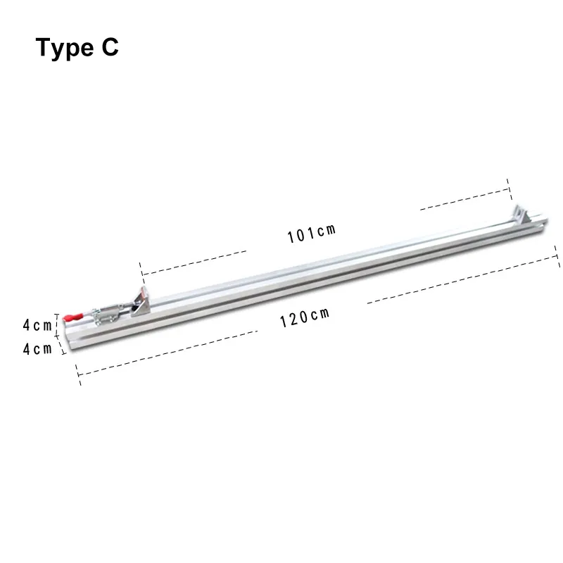 Aluminum Alloy Table Saw Fence Wood Board Clamp For Electric Circular Saw Cutting Machine Guide Ruler for Woodworking Tool