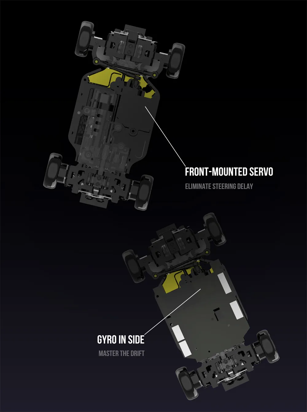 DIATONE Sniclo SNT MIX GO MG044 RTR 1/43 2.4G 4WD Drift RC Car avec gyroscope LED Light Race On-Road Micro Vehicles Modèles Jouets