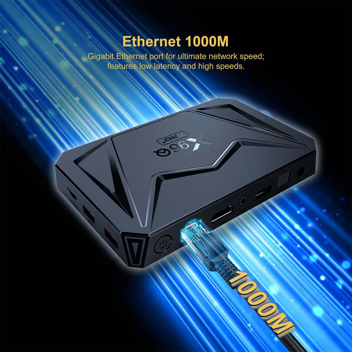 X96QPRO+ 4+64G TV Box Android 14 Allwinner H728 Octa-core 1000M LAN Supporto WiFi6 2.4G/5G e BT5 Lettore multimediale 3D 8K Set Top Box