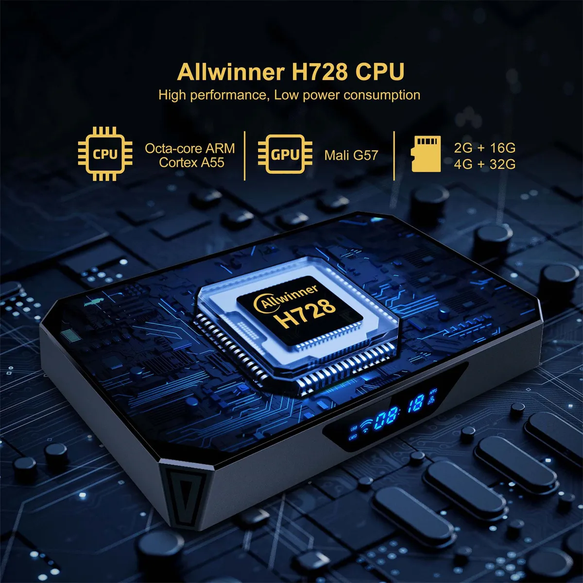 X96QPRO+ 4+64G TV Box Android 14 Allwinner H728 Octa-core 1000M LAN Supporto WiFi6 2.4G/5G e BT5 Lettore multimediale 3D 8K Set Top Box