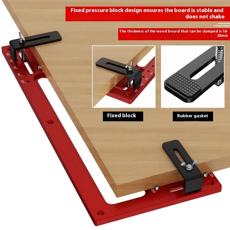 BOHAN Invisible Embedded Handle Slotting Template For Wardrobe Cabinet Door No Handle Needed Slot Positioning Tool BOHAN Invisible Embedded Handle Slotting Template For Wardrobe Cabinet Door No Handle Needed Slot Positioning Tool