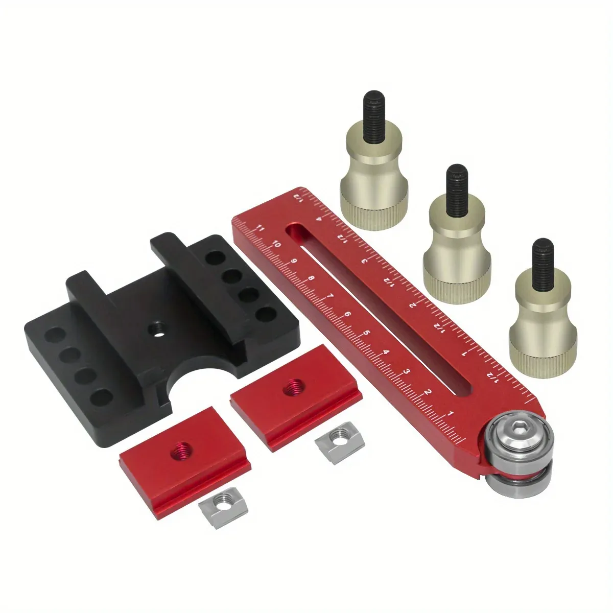 160mm Thin Ripping Jig Table Saw Guide Anodized CNC Aluminum Alloy Fits 3/8 & 3/4 Slots High Precision Adjustable Rust Resistant