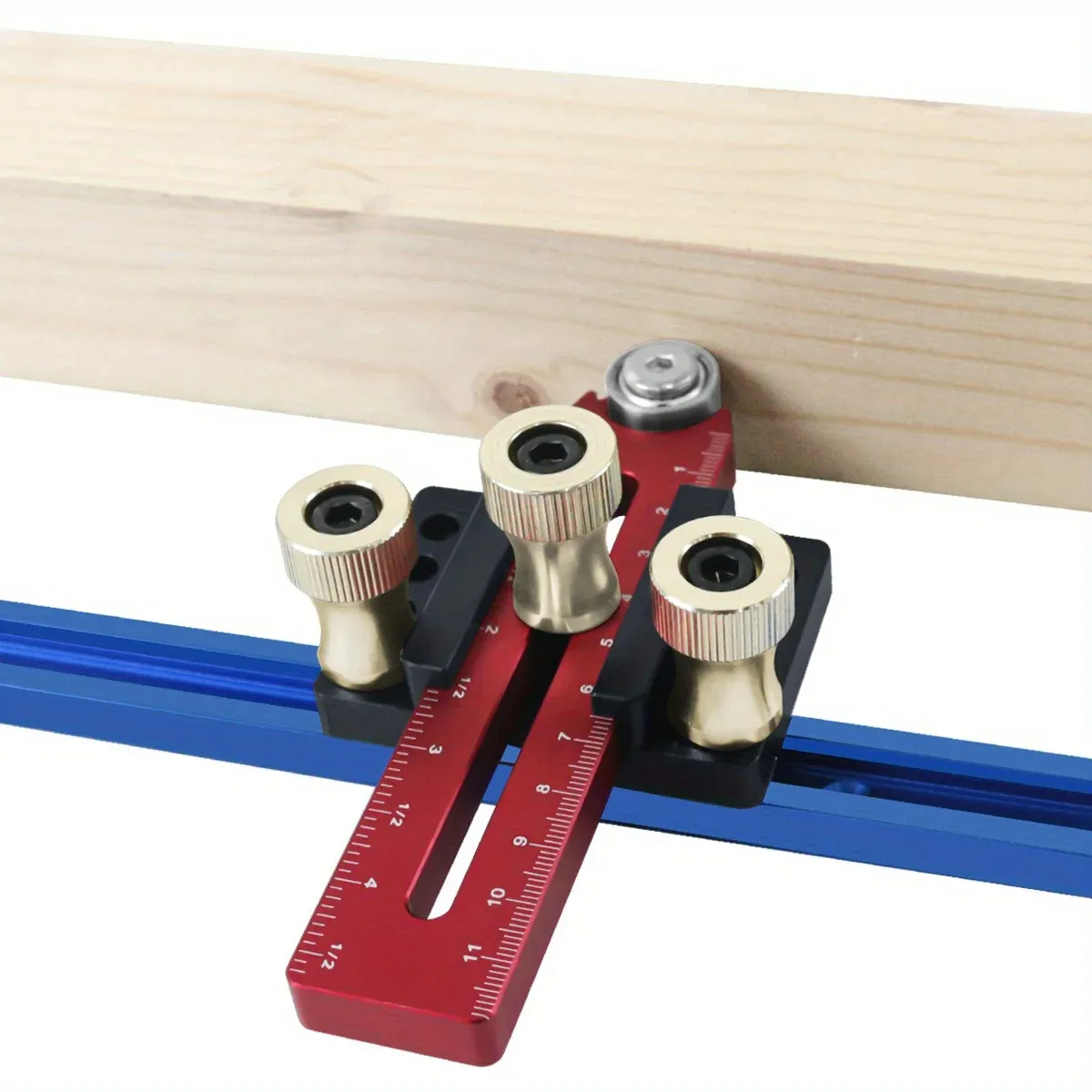 160mm Thin Ripping Jig Table Saw Guide Anodized CNC Aluminum Alloy Fits 3/8 & 3/4 Slots High Precision Adjustable Rust Resistant