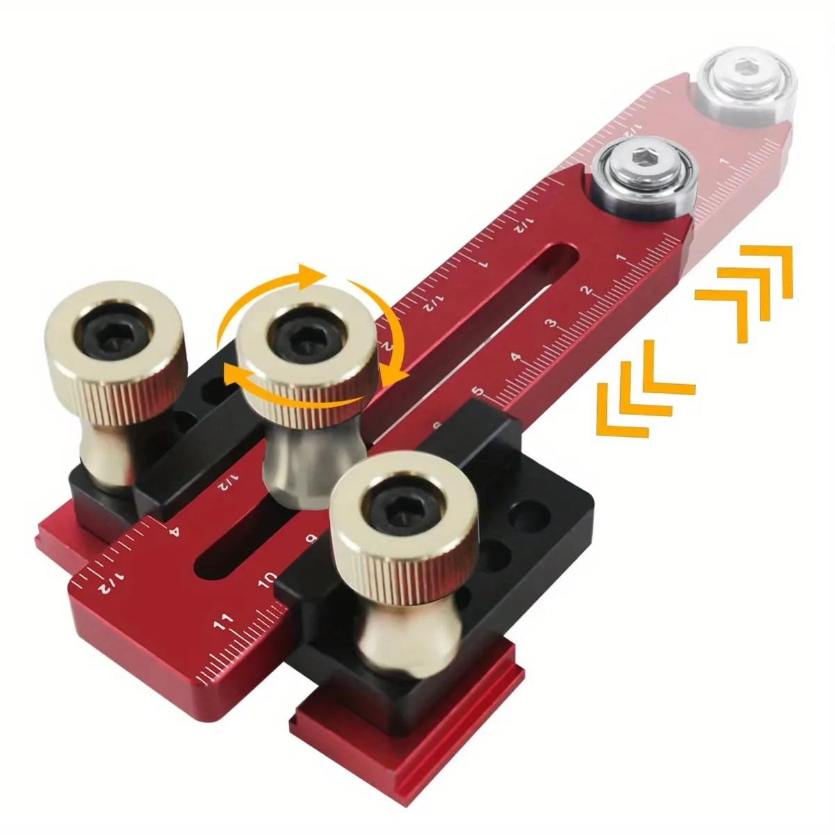 160mm Thin Ripping Jig Table Saw Guide Anodized CNC Aluminum Alloy Fits 3/8 & 3/4 Slots High Precision Adjustable Rust Resistant
