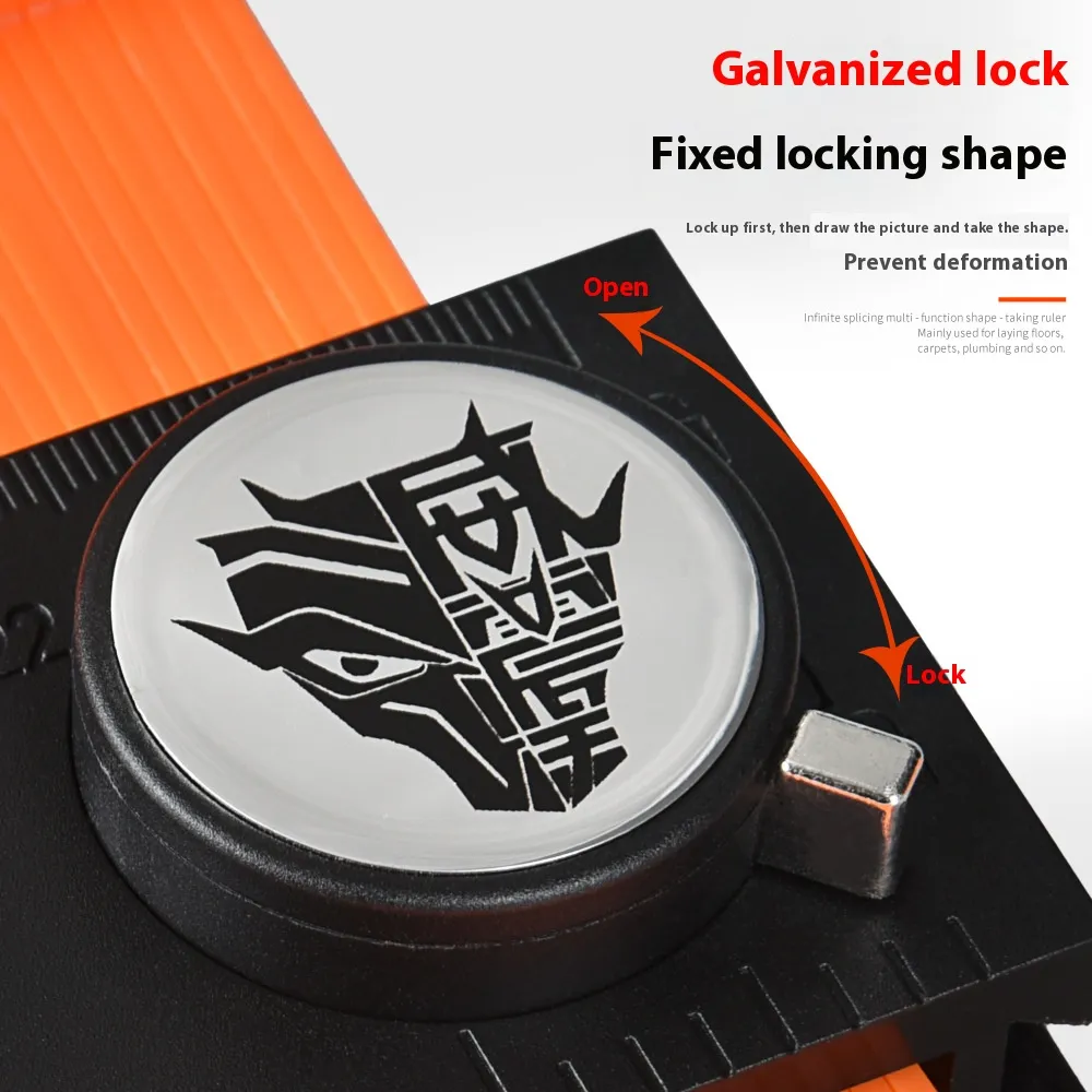 5/10 Contour Gauge Copying Type Taking Device Woodworking Multifunctional Encrypted Arc Measuring Ruler 5/10 Contour Gauge Copying Type Taking Device Woodworking Multifunctional Encrypted Arc Measuring Ruler