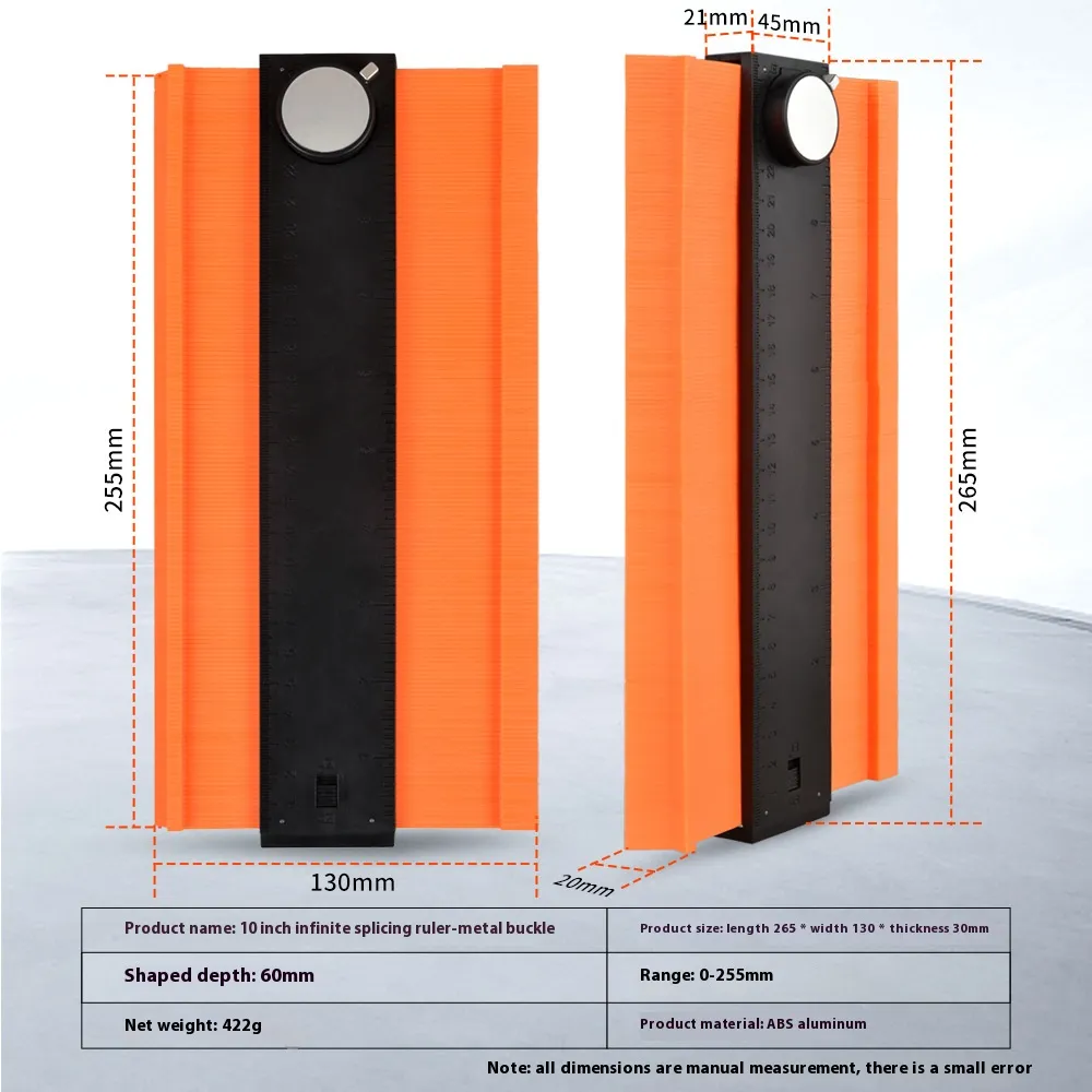 5/10 Contour Gauge Copying Type Taking Device Woodworking Multifunctional Encrypted Arc Measuring Ruler 5/10 Contour Gauge Copying Type Taking Device Woodworking Multifunctional Encrypted Arc Measuring Ruler