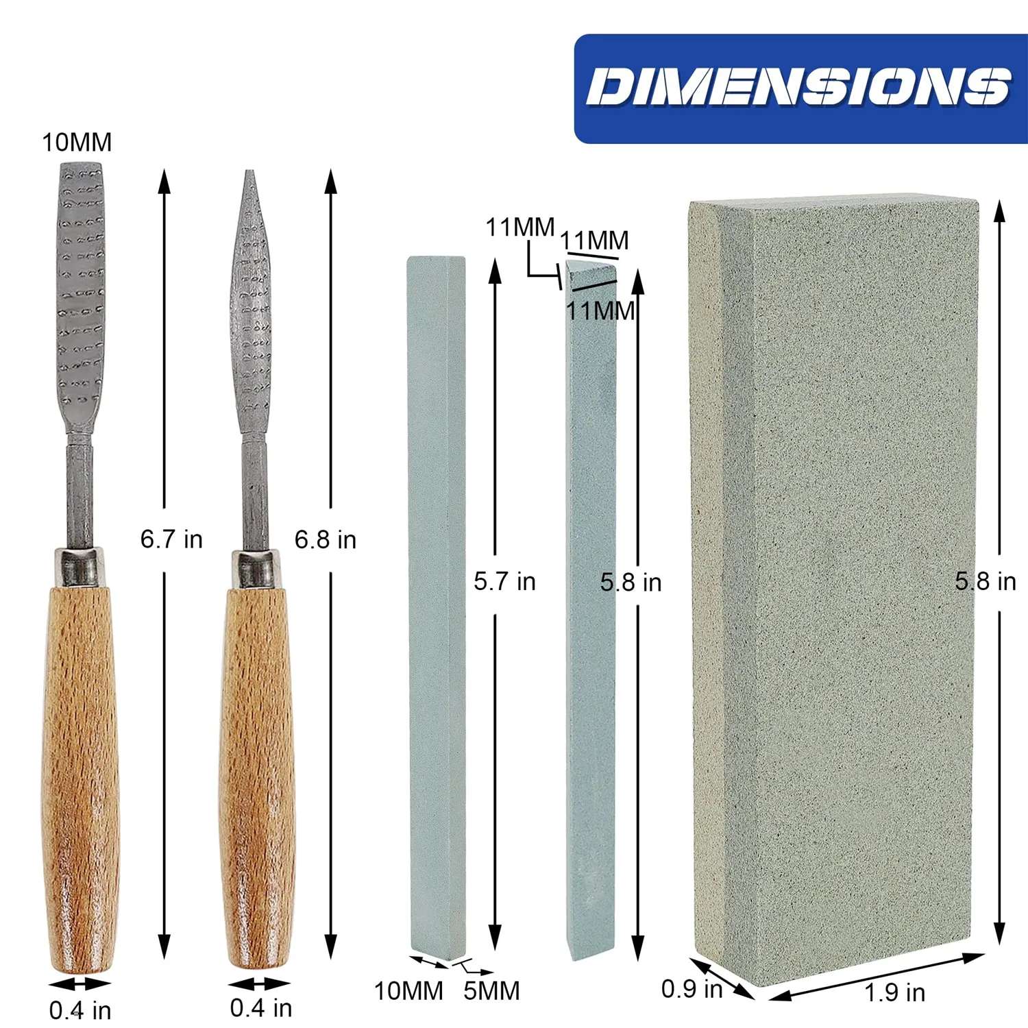 13 PCS Wood Chisel Set Carbon Steel Blades Rubber Handles Including Rasps Sharpening Stones and Canvas Bag for Woodworking Carving 13 PCS Wood Chisel Set Carbon Steel Blades Rubber Handles Including Rasps Sharpening Stones and Canvas Bag for Woodworking Carving