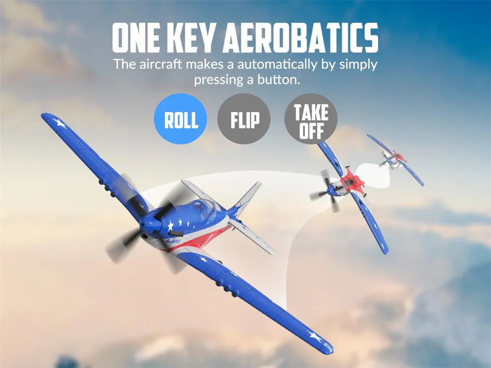 Volantexrc Mini Mustang P-51D Miss America EPP 400mm Wingspan 2.4G 4CH 6-Axis Gyro One Key Aerobatics XPilot Stabilization System RC Airplane Trainer RTF for Beginner Volantexrc Mini Mustang P-51D Miss America EPP 400mm Wingspan 2.4G 4CH 6-Axis Gyro One Key Aerobatics XPilot Stabilization System RC Airplane Trainer RTF for Beginner