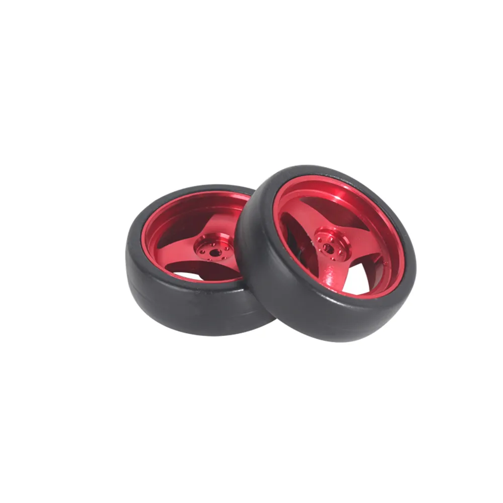 4PCS LDRC LD1801 LD1802 LD1803 LD1804 1/18 RC Car Upgraded Parts Drift Tires Metal Wheel Rims/Racing Tyres Vehicles Models Spare Accessories