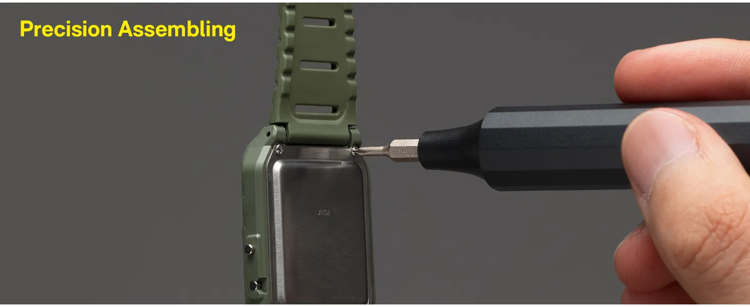 HOTO 24 in 1 Multi Bit Screwdriver Set Magnetic Precision Tool for Electronics Watches Phones Laptops Cameras Slate Grey Alloy Steel HOTO 24 in 1 Multi Bit Screwdriver Set Magnetic Precision Tool for Electronics Watches Phones Laptops Cameras Slate Grey Alloy Steel