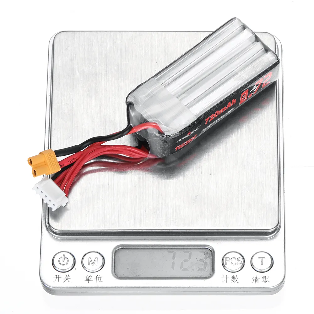 URUAV 15.2V 720mAh 100C 4S LiPo Battery XT30 Plug for GEPRC Cinelog30 V3 FPV Racing Drone URUAV 15.2V 720mAh 100C 4S LiPo Battery XT30 Plug for GEPRC Cinelog30 V3 FPV Racing Drone
