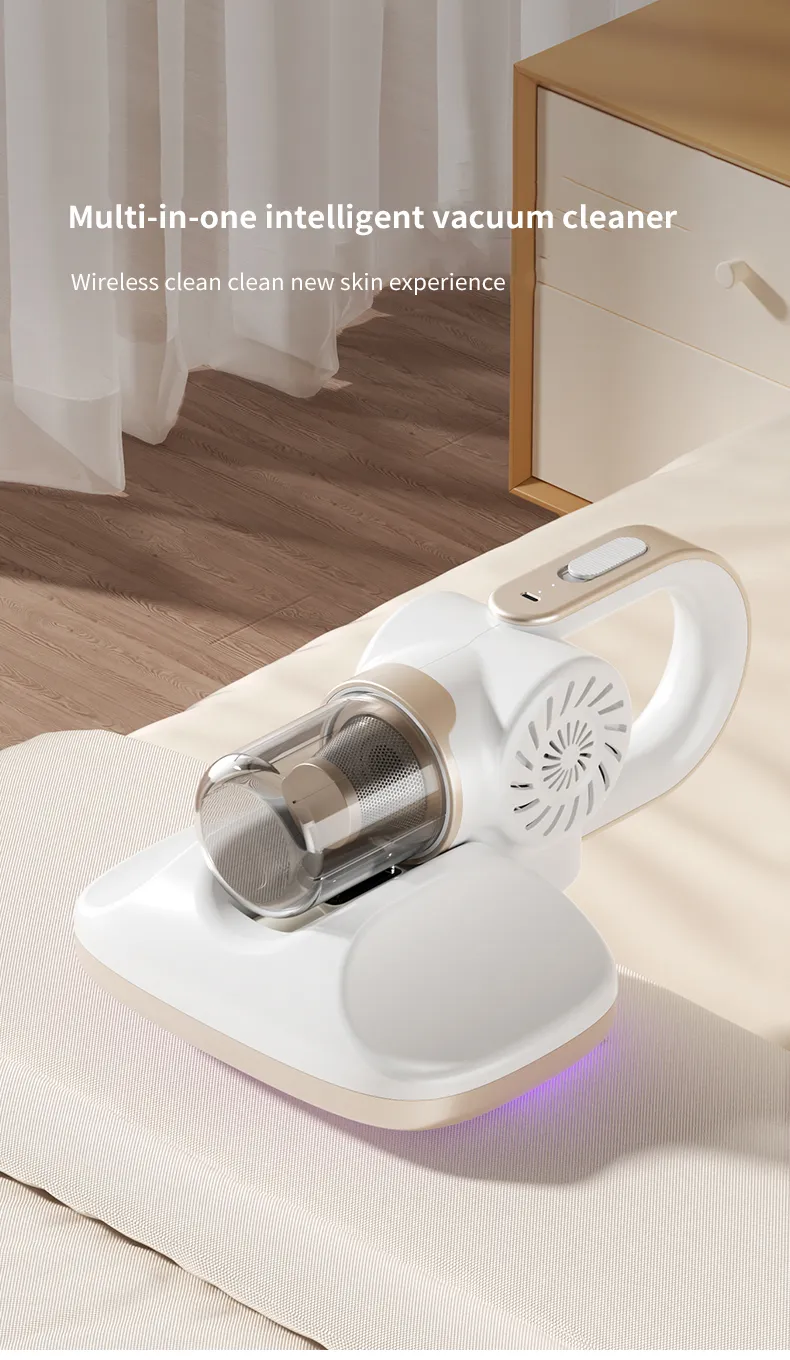 4-in-1 Handheld Dust Mite Remover 8500Pa Cordless Vacuum Cleaner Home Bed Ultraviolet Disinfection Machine Dust And Mop All-In-One Machine