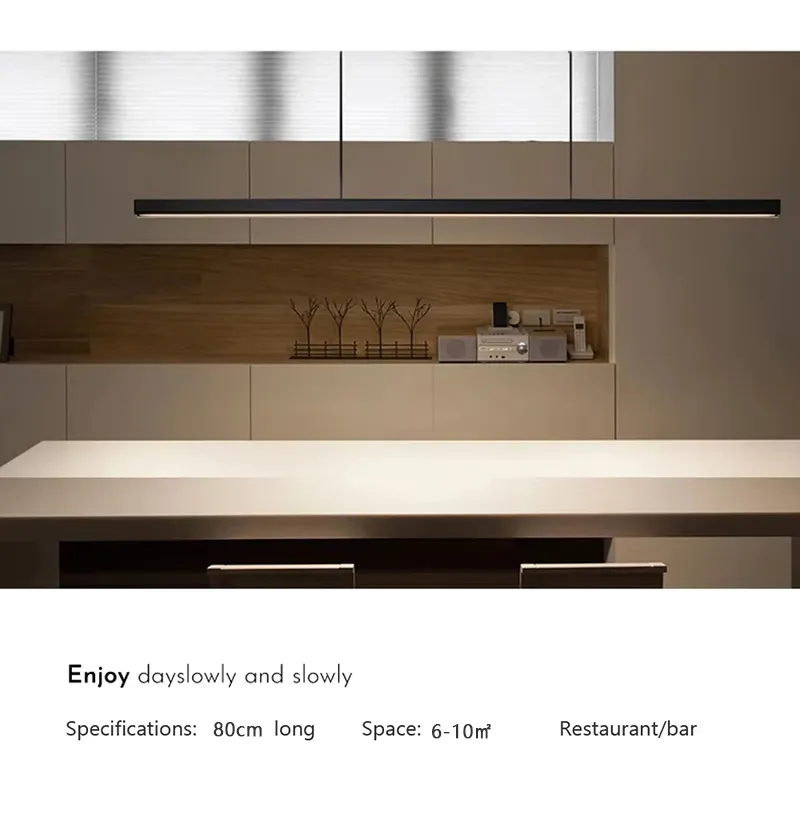 32W 80cm Modern LED Pendant Light 220V With Adjustable Height 3-Color Temperature For Living Dining Room Restaurant Office 32W 80cm Modern LED Pendant Light 220V With Adjustable Height 3-Color Temperature For Living Dining Room Restaurant Office