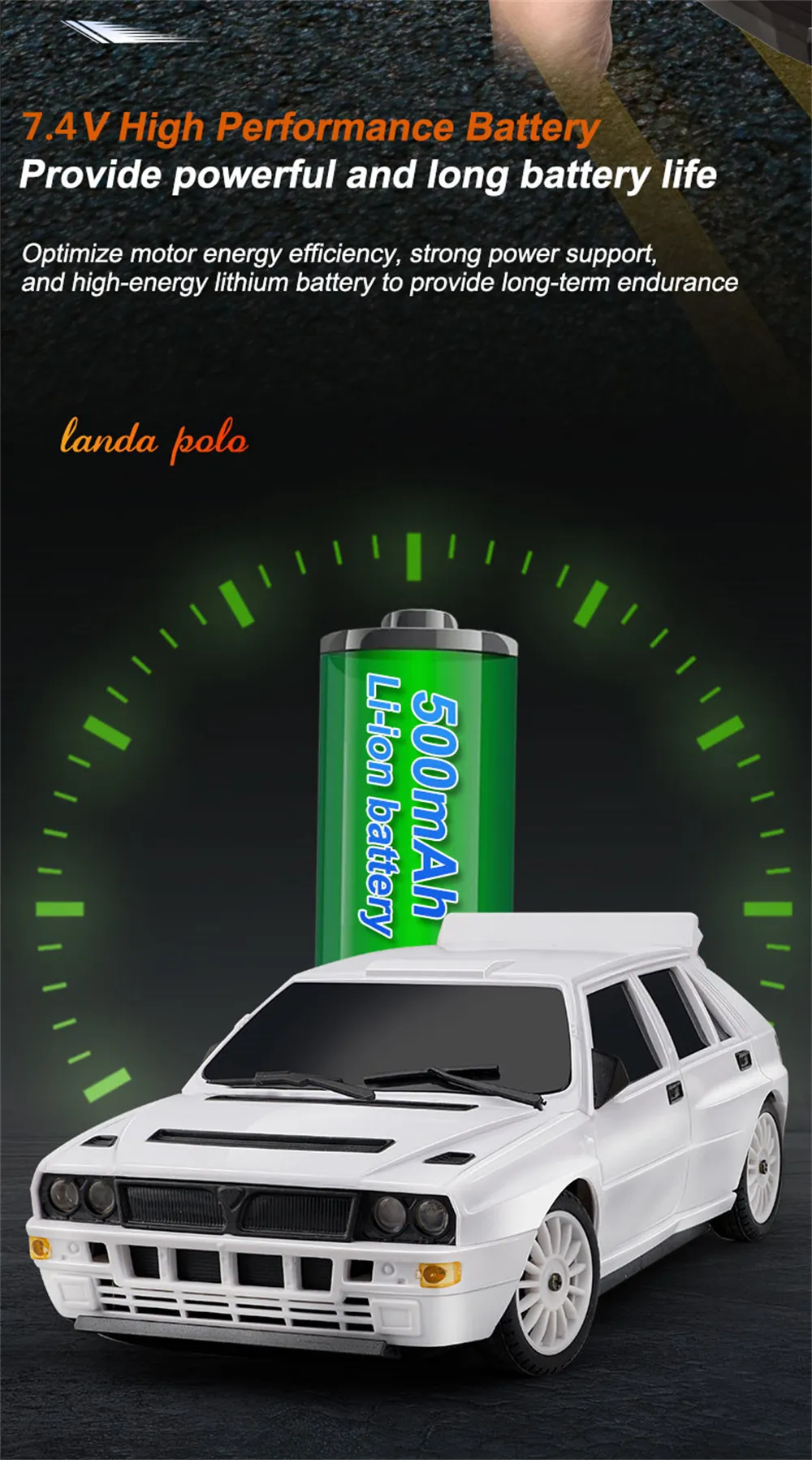 LDRC 2802 7.4V 2s Battery 206 RTR 1/28 2.4G 4WD RC Car Drift LED Light On-Road Full Proportional Racing Vehicles Models Toys