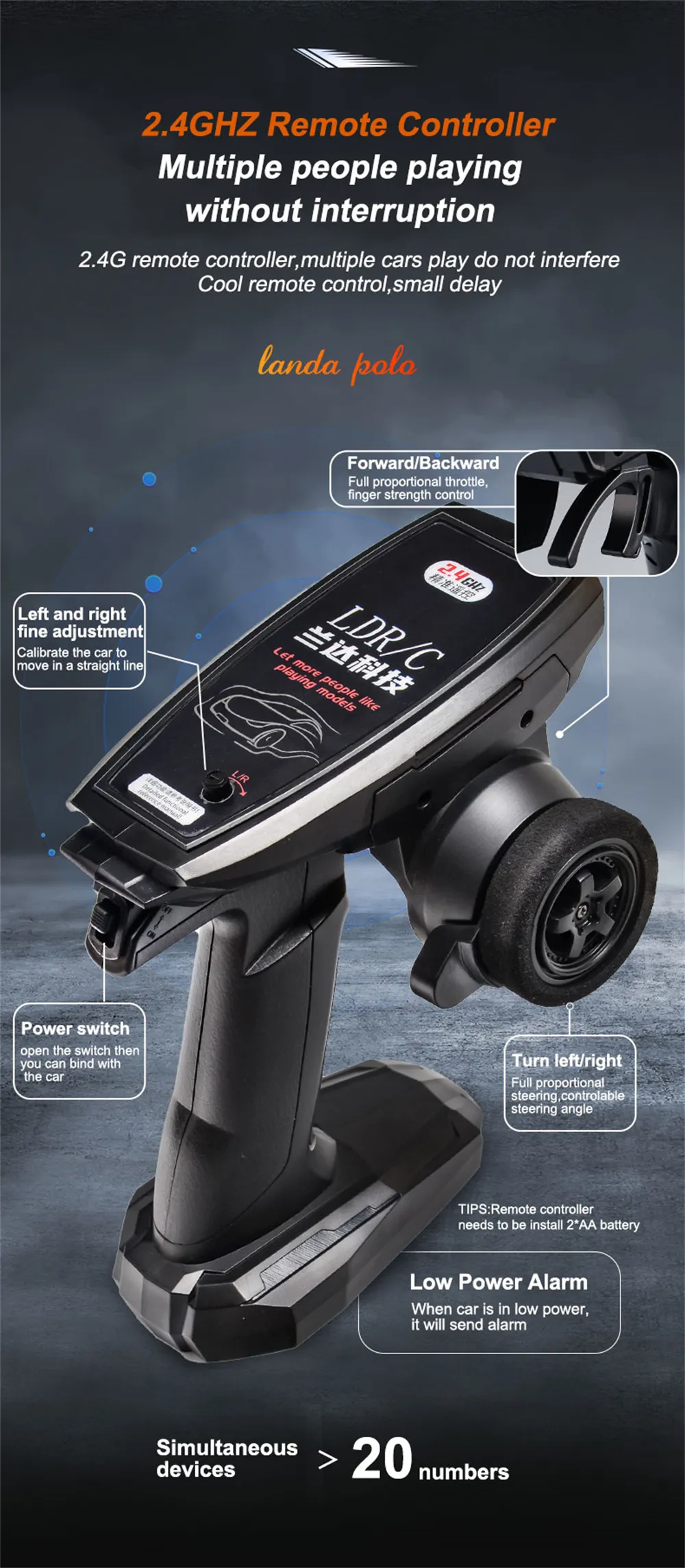 LDRC 2802 7.4V 2s Battery 206 RTR 1/28 2.4G 4WD RC Car Drift LED Light On-Road Full Proportional Racing Vehicles Models Toys