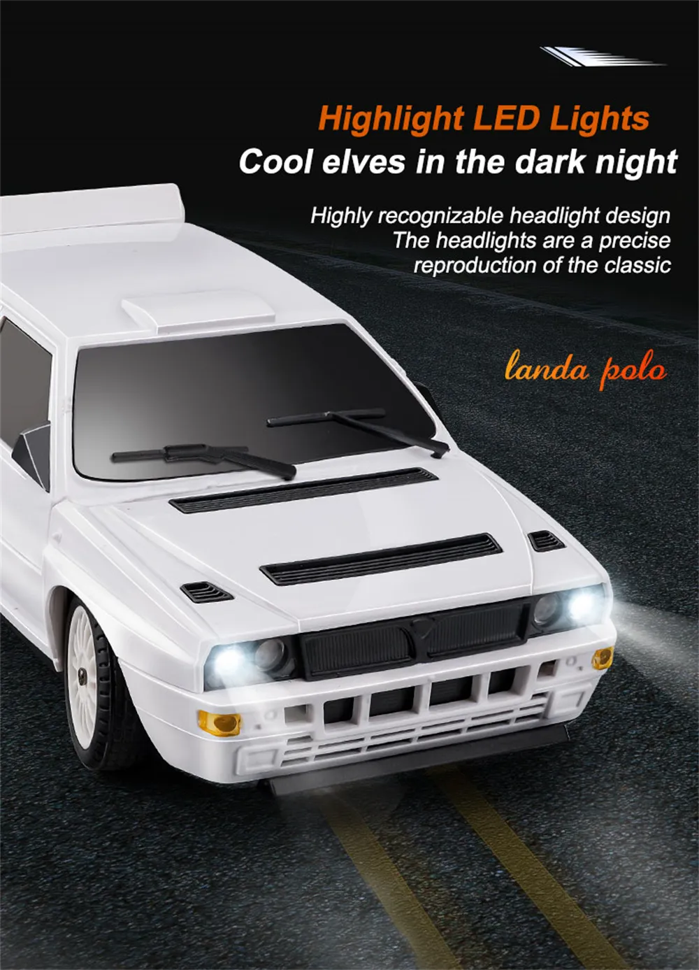 LDRC 2802 7.4V 2s Battery 206 RTR 1/28 2.4G 4WD RC Car Drift LED Light On-Road Full Proportional Racing Vehicles Models Toys