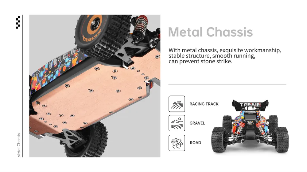 Wltoys 184016 1/18 2,4G 4WD Brushless RC Auto High Speed Racing Off-Road 75km/h Fahrzeugmodelle RTR