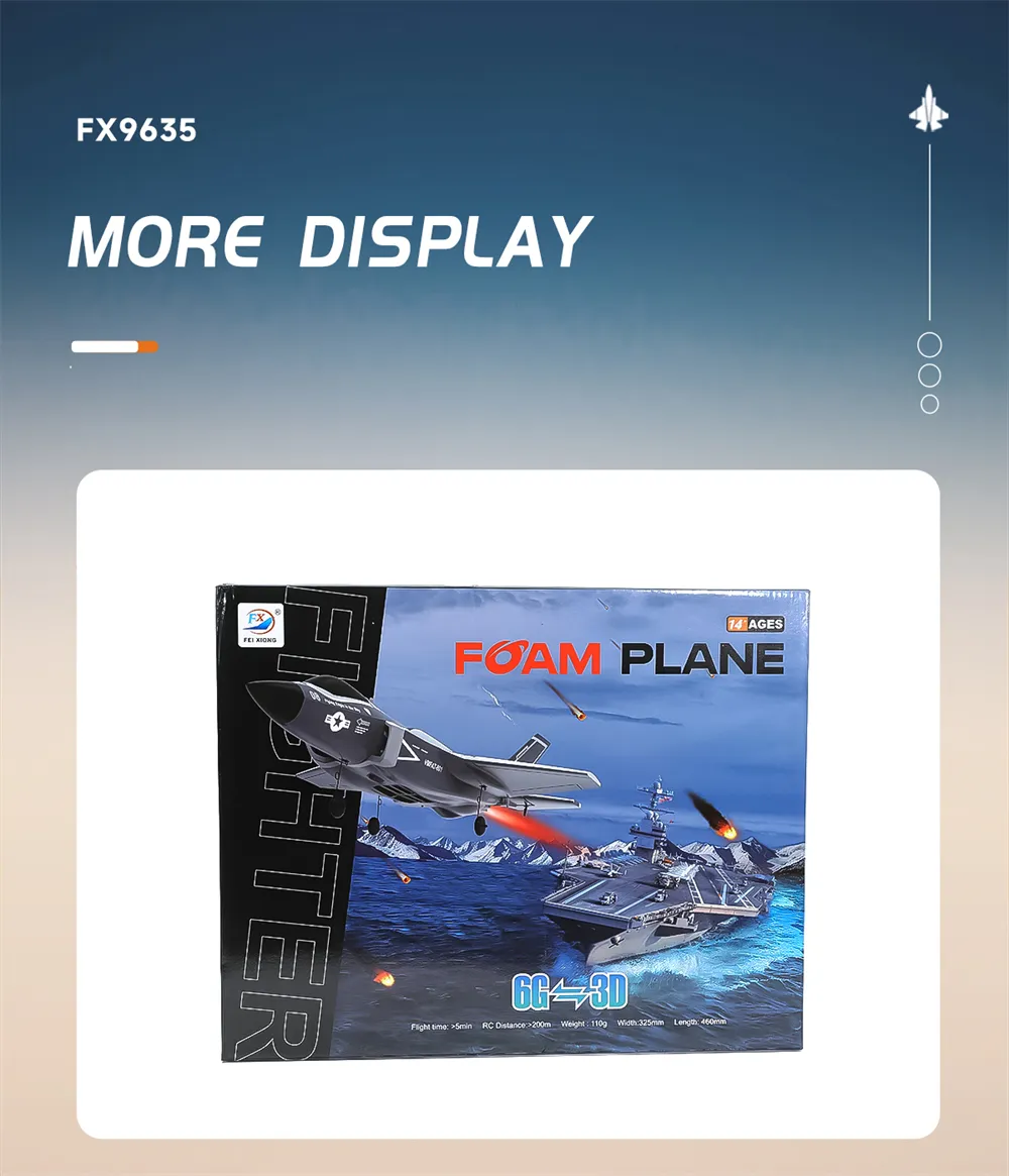 FX9635 F35 2.4GHz 4CH 330mm Wingspan EPP 6-axis Gyroscope Brushless Ducted Fan RC Airplane RTF for Beginner