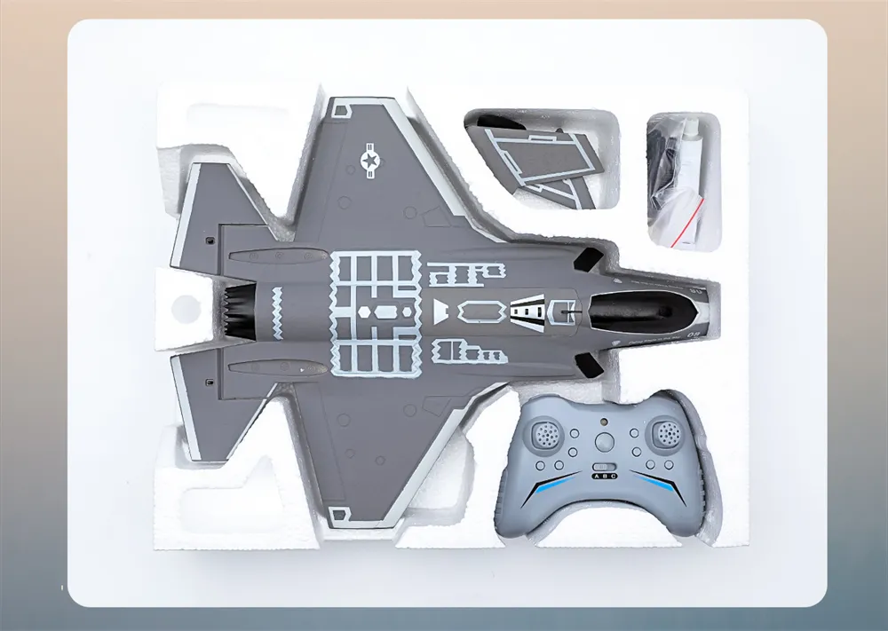 FX9635 F35 2.4GHz 4CH 330mm Wingspan EPP 6-axis Gyroscope Brushless Ducted Fan RC Airplane RTF for Beginner