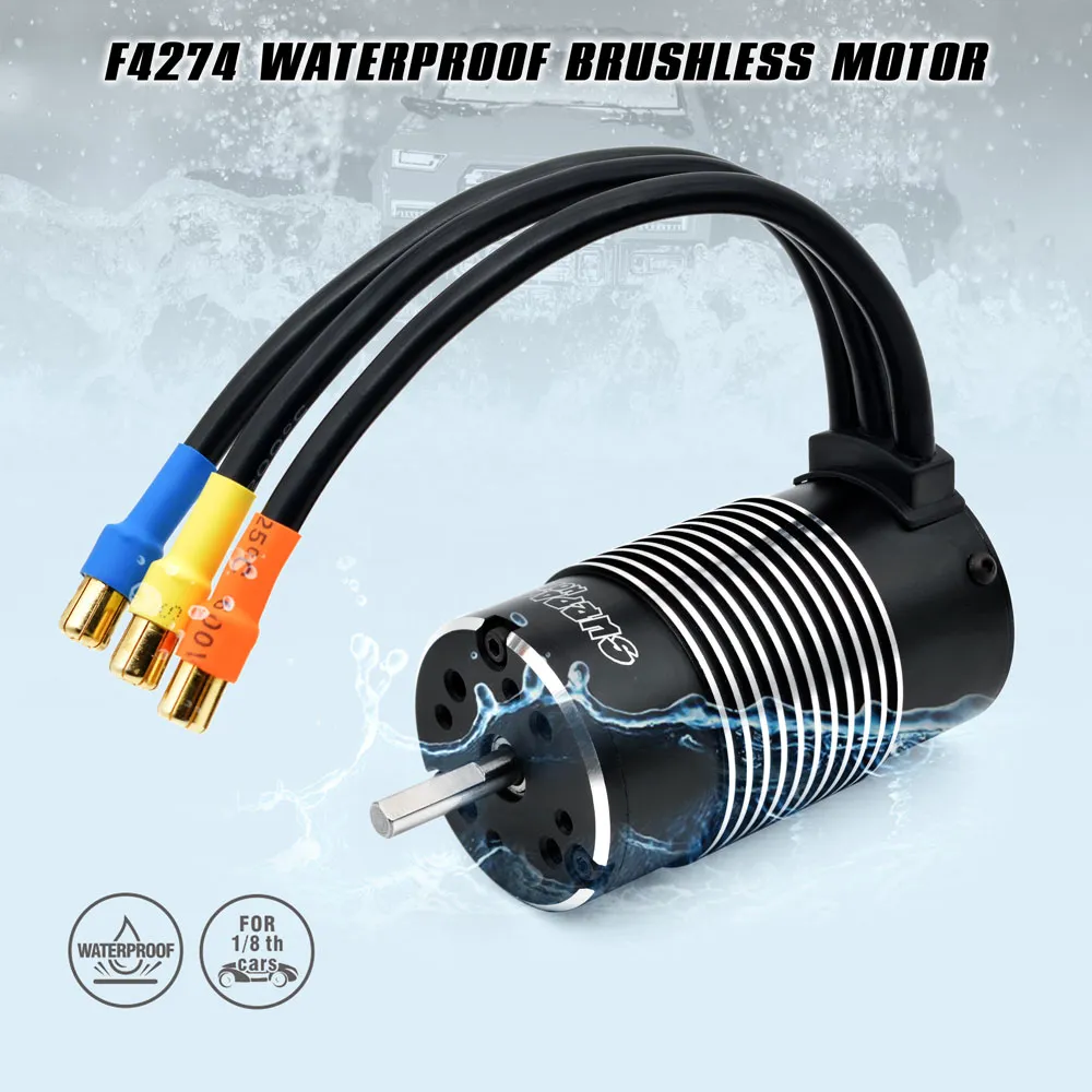 SURPASS HOBBY 4274 2200KV Sensorless Brushless Waterproof Motor for 1/8 RC Car Model Parts