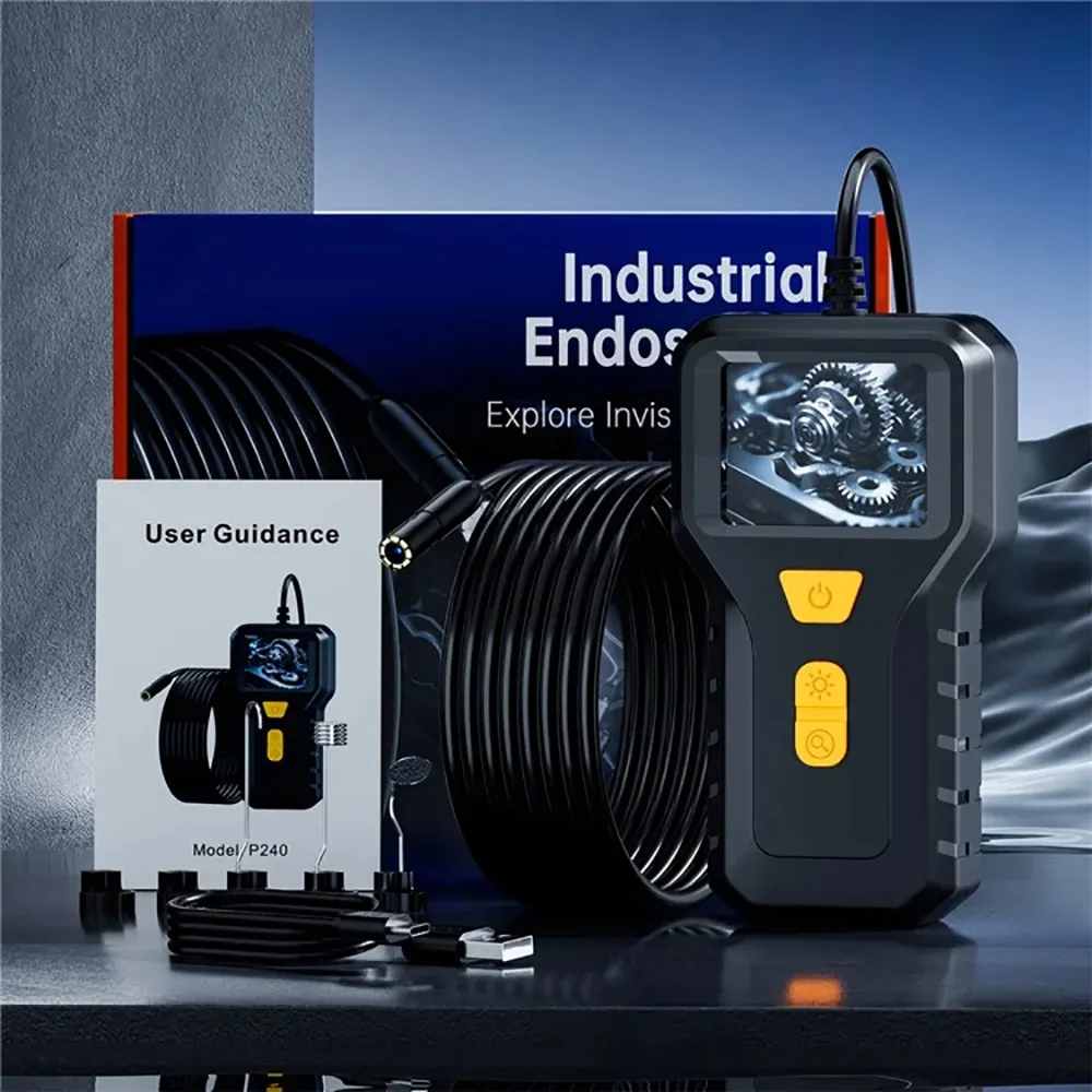 2m/5m/10m Handheld Car Detector Industrial Endoscope Camera 8mm Probe 2 Inch HD Screen 1920 x 1080P Pipeline Waterproof Portable 2m/5m/10m Handheld Car Detector Industrial Endoscope Camera 8mm Probe 2 Inch HD Screen 1920 x 1080P Pipeline Waterproof Portable