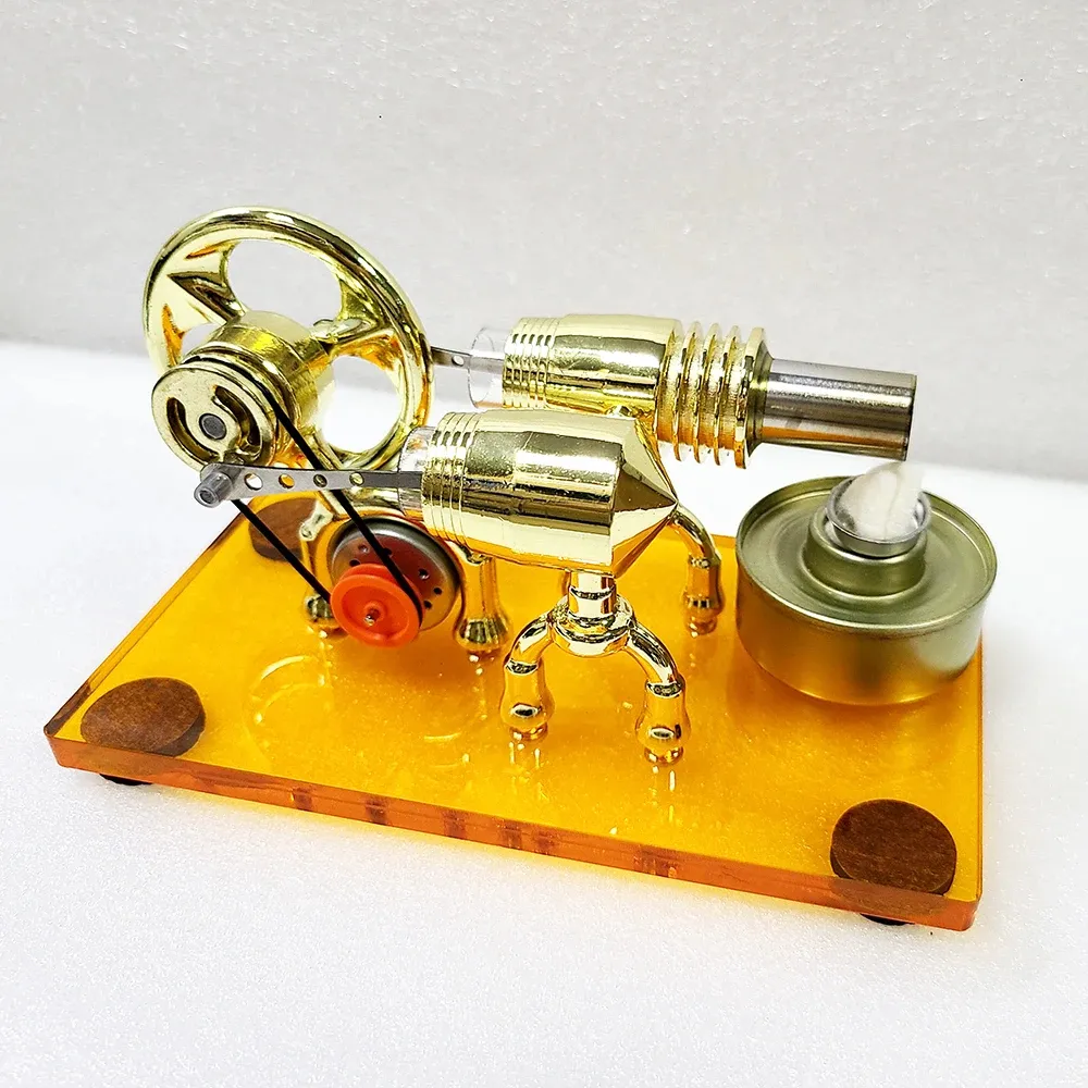 K611 Hot Air Stirling Engine Model Alternator wiht LED Acrylic Base Plate Steam Power Experiment Physics Science Education Toys K611 Hot Air Stirling Engine Model Alternator wiht LED Acrylic Base Plate Steam Power Experiment Physics Science Education Toys