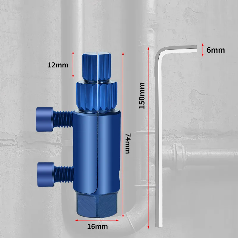 Broken Pipe Head Screw Extraction Faucet Angle Valve Broken Wire Extractor 1/2 inch 3/4 inch Thread Removal Tool Universal