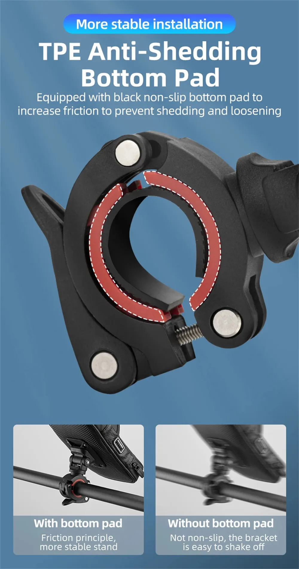 ROCKBROS B17-7 6.2'' Portable Touch Screen Phone Holder Bicycle Bag 360° Adjustable Waterproof Bike Front Frame Bag ROCKBROS B17-7 6.2'' Portable Touch Screen Phone Holder Bicycle Bag 360° Adjustable Waterproof Bike Front Frame Bag