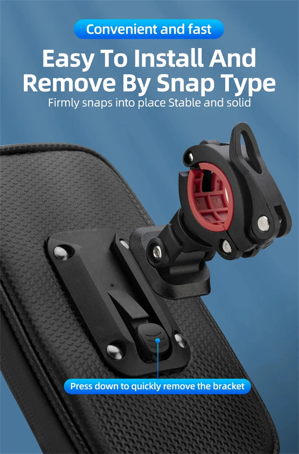 ROCKBROS B17-7 6.2'' Portable Touch Screen Phone Holder Bicycle Bag 360° Adjustable Waterproof Bike Front Frame Bag ROCKBROS B17-7 6.2'' Portable Touch Screen Phone Holder Bicycle Bag 360° Adjustable Waterproof Bike Front Frame Bag