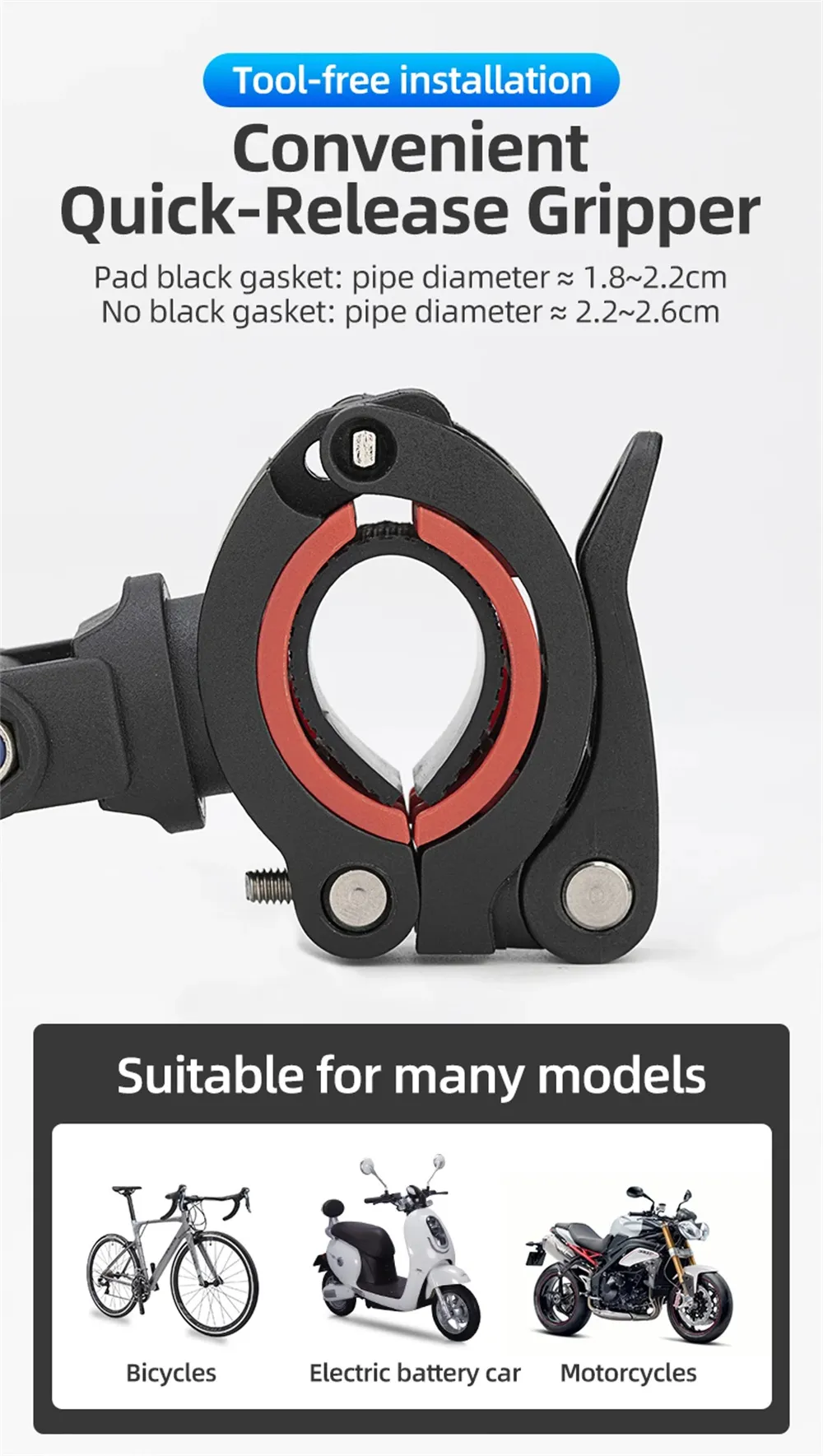 ROCKBROS B17-7 6.2'' Portable Touch Screen Phone Holder Bicycle Bag 360° Adjustable Waterproof Bike Front Frame Bag ROCKBROS B17-7 6.2'' Portable Touch Screen Phone Holder Bicycle Bag 360° Adjustable Waterproof Bike Front Frame Bag