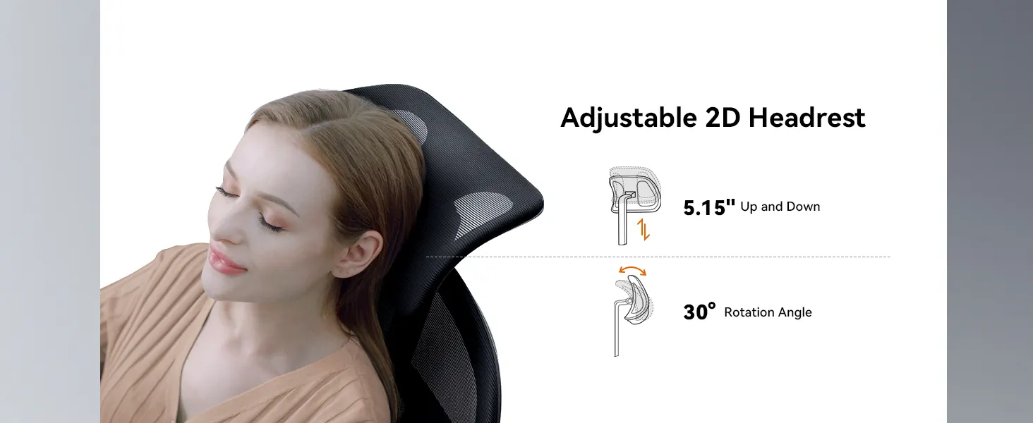 NEWTRAL MAGICH003 High Back Ergonomic Chair Auto-Following Backrest Adjustable Headrest Seat Depth Adaptive Lower Back Support 100-300 lbs Height Capacity