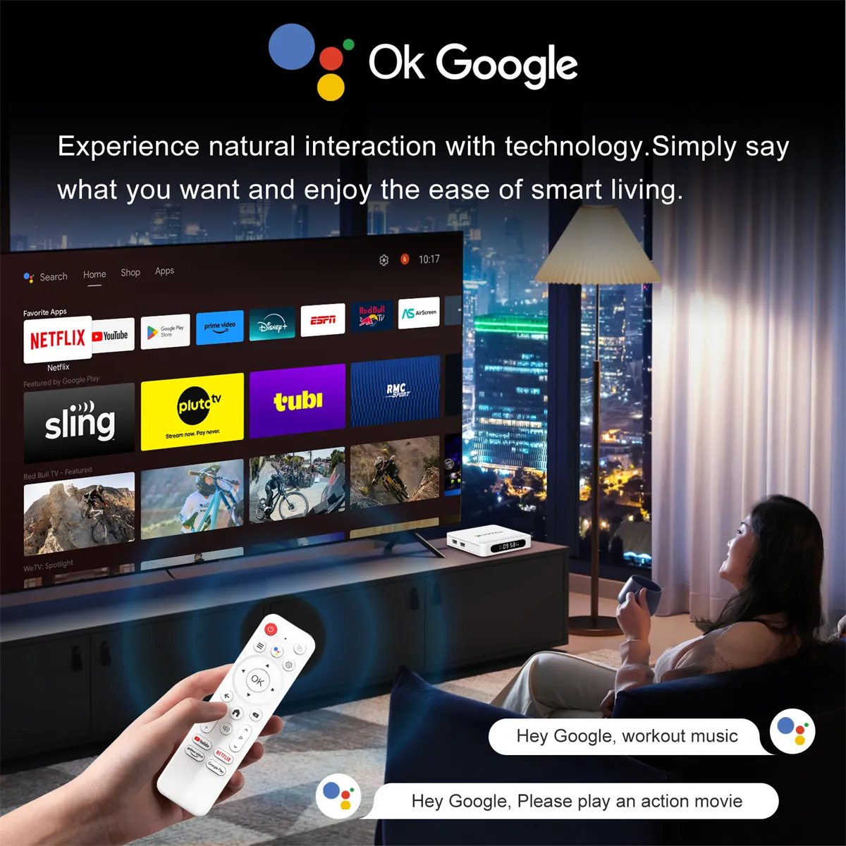 H96MAX H618 Plus 4+32G Android 14 TV Box 8K Ultra HD Smart Streaming Media Player Allwinner H618 Quad-Core WiFi 6 Bluetooth 5.4 Google Assistance Set Top Box