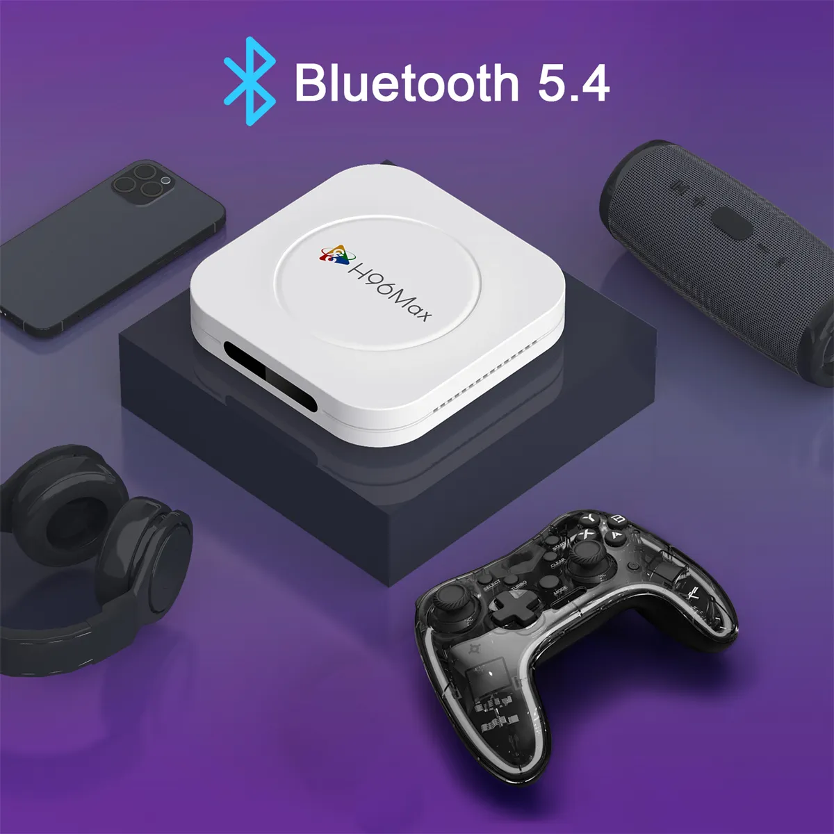 H96MAX M1 Plus 4+32G RK3528 Android 14 TV Box 3D 8K Ultra HD Smart Streaming Media Player WiFi 6 Bluetooth 5.4 Voice Assistant Set Top Box