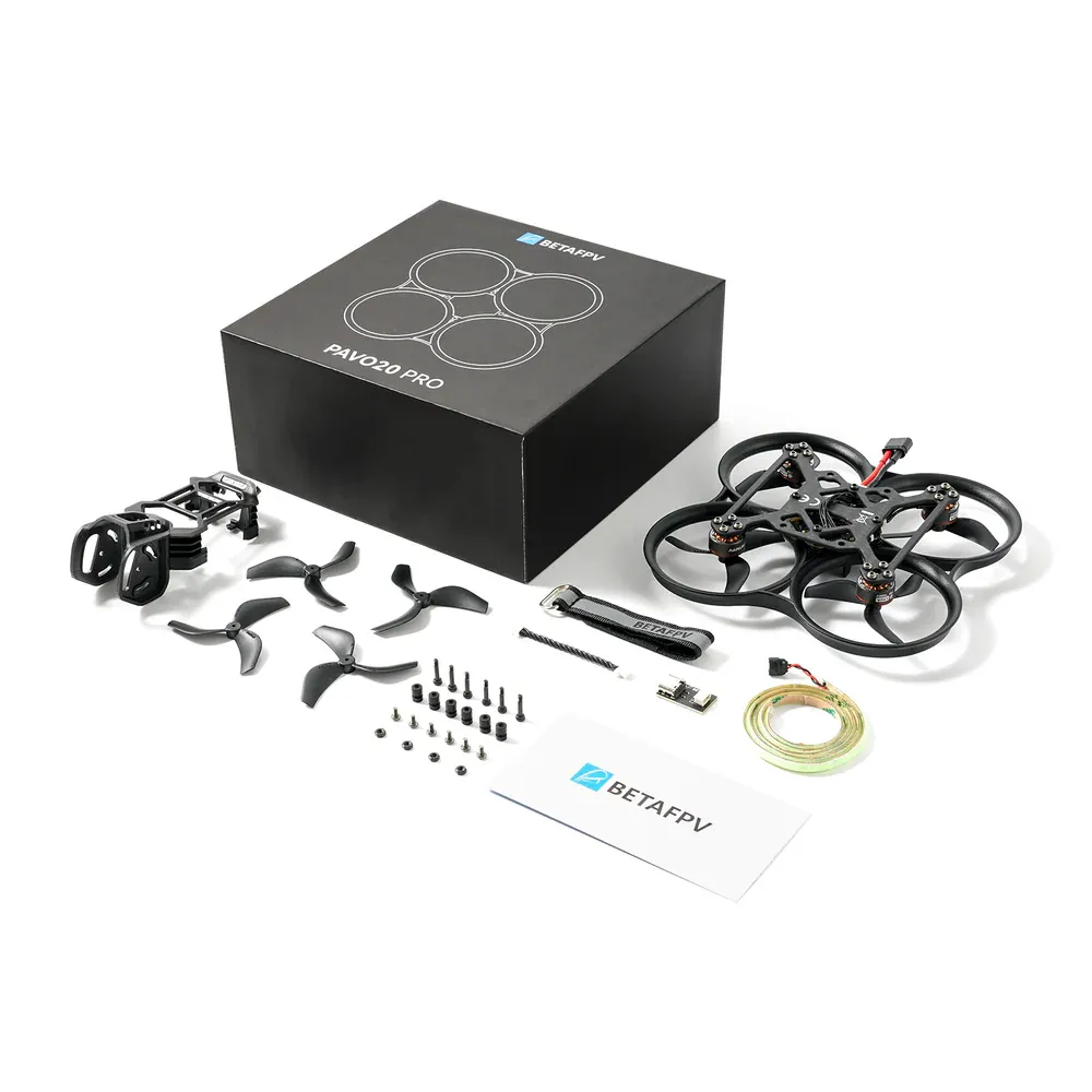 BETAFPV Pavo20 Pro 93.7mm 3S 2.2 Inch Brushless Whoop RC FPV Racing Drone NO VTX NO Camera Support DJI O4 Pro Air Unit Digital System