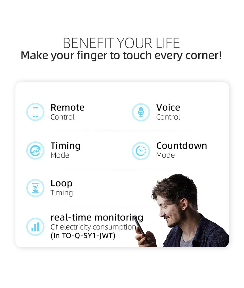 Tongou Tuya WiFi Smart Circuit Breaker Switch with Metering 32A-63A 90V-240V Remote Voice Control with App Timer Modes Smart Home Automation Tongou Tuya WiFi Smart Circuit Breaker Switch with Metering 32A-63A 90V-240V Remote Voice Control with App Timer Modes Smart Home Automation