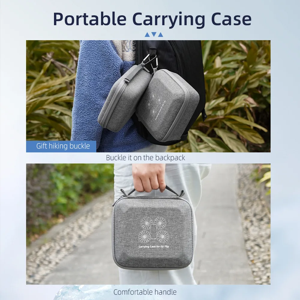 BRDRC Portable Waterproof Storage Shoulder Bag Handbag Carrying Box Case for DJI FLIP Drone Remote Controller Combo Set