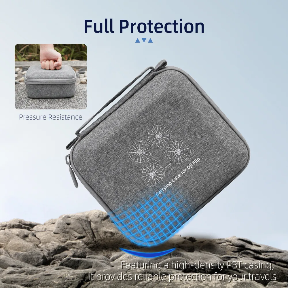 BRDRC Portable Waterproof Storage Shoulder Bag Handbag Carrying Box Case for DJI FLIP Drone Remote Controller Combo Set