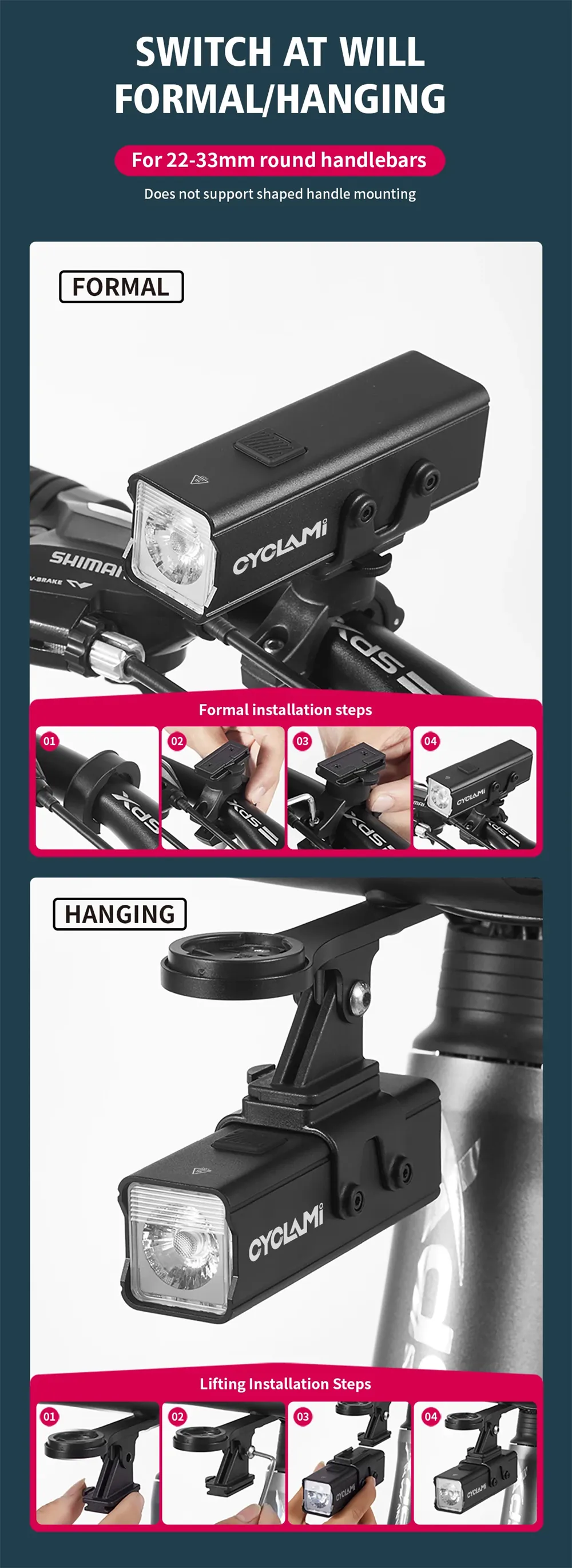 CYCLAMI BR 1000LM ハイライト 自転車ヘッドライト 4500mAH 5ギアモードランプ Type-C充電自転車フロントライト 屋外夜間サイクリング安全用 CYCLAMI BR 1000LM ハイライト 自転車ヘッドライト 4500mAH 5ギアモードランプ Type-C充電自転車フロントライト 屋外夜間サイクリング安全用