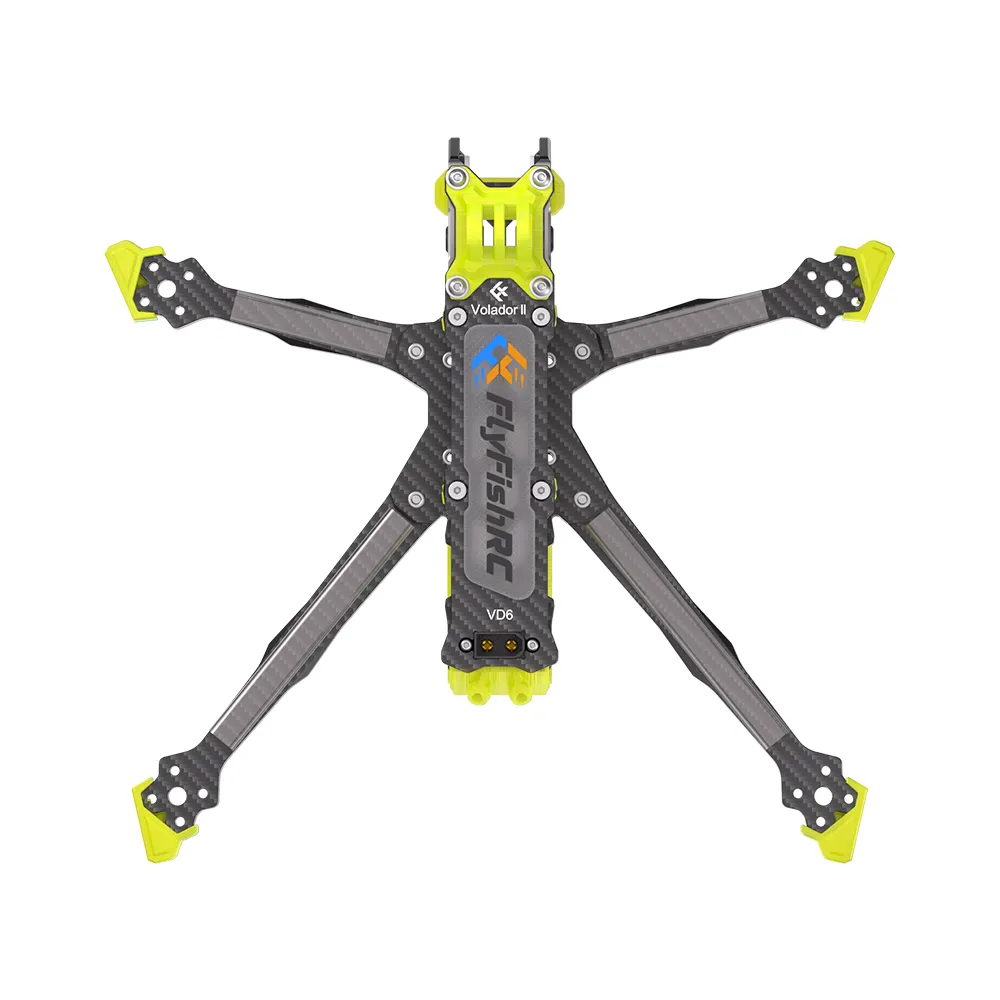 FlyfishRC Volador II VD6 V2 260mm Wheelbase 6 Inch T700 Carbon Fiber Frame Kit Support DJI O4 Air Unit for DIY RC FPV Racing Drone