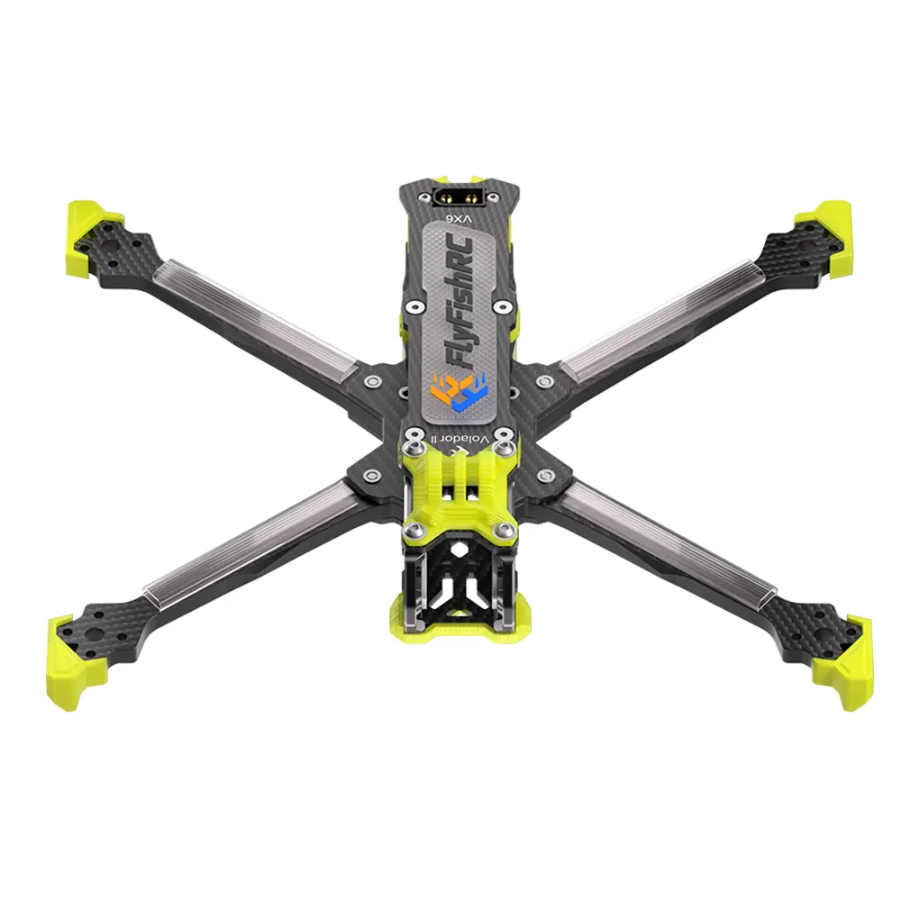 FlyfishRC Volador II VX6 V2 268mm Wheelbase 6 Inch T700 Carbon Fiber Frame Kit Support DJI O4 Air Unit for DIY RC FPV Racing Drone