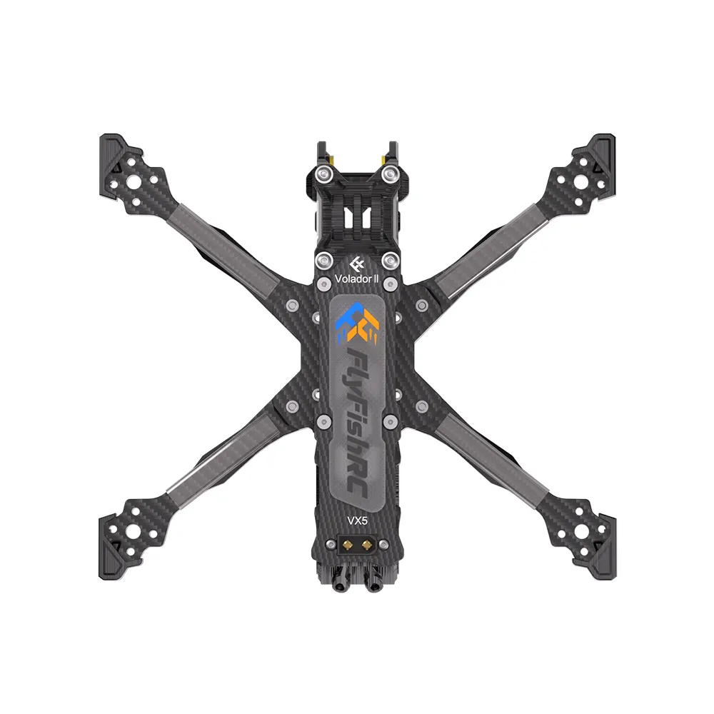 FlyfishRC Volador II VX5 V2 225mm Wheelbase 5 Inch T700 Carbon Fiber Frame Kit Support DJI O4 Air Unit for DIY RC FPV Racing Drone FlyfishRC Volador II VX5 V2 225mm Wheelbase 5 Inch T700 Carbon Fiber Frame Kit Support DJI O4 Air Unit for DIY RC FPV Racing Drone