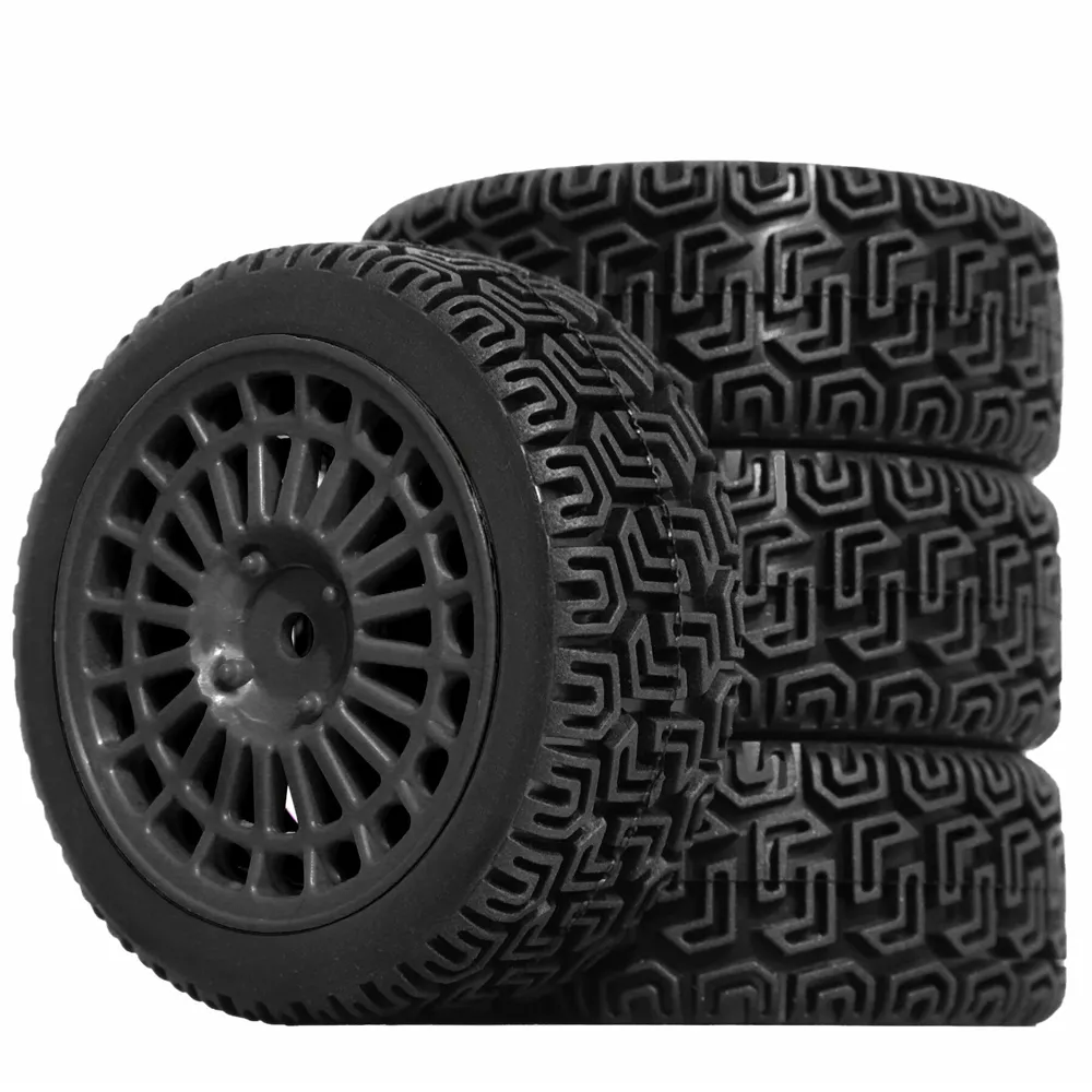 4PCS Upgraded RC Car Parts Wheel Tires for 70mm RV 1/10 Tamiya xv02 RC Car Vehicle Models Accessories