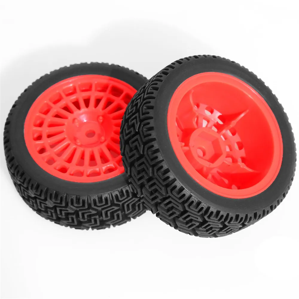 4PCS Upgraded RC Car Parts Wheel Tires for 70mm RV 1/10 Tamiya xv02 RC Car Vehicle Models Accessories