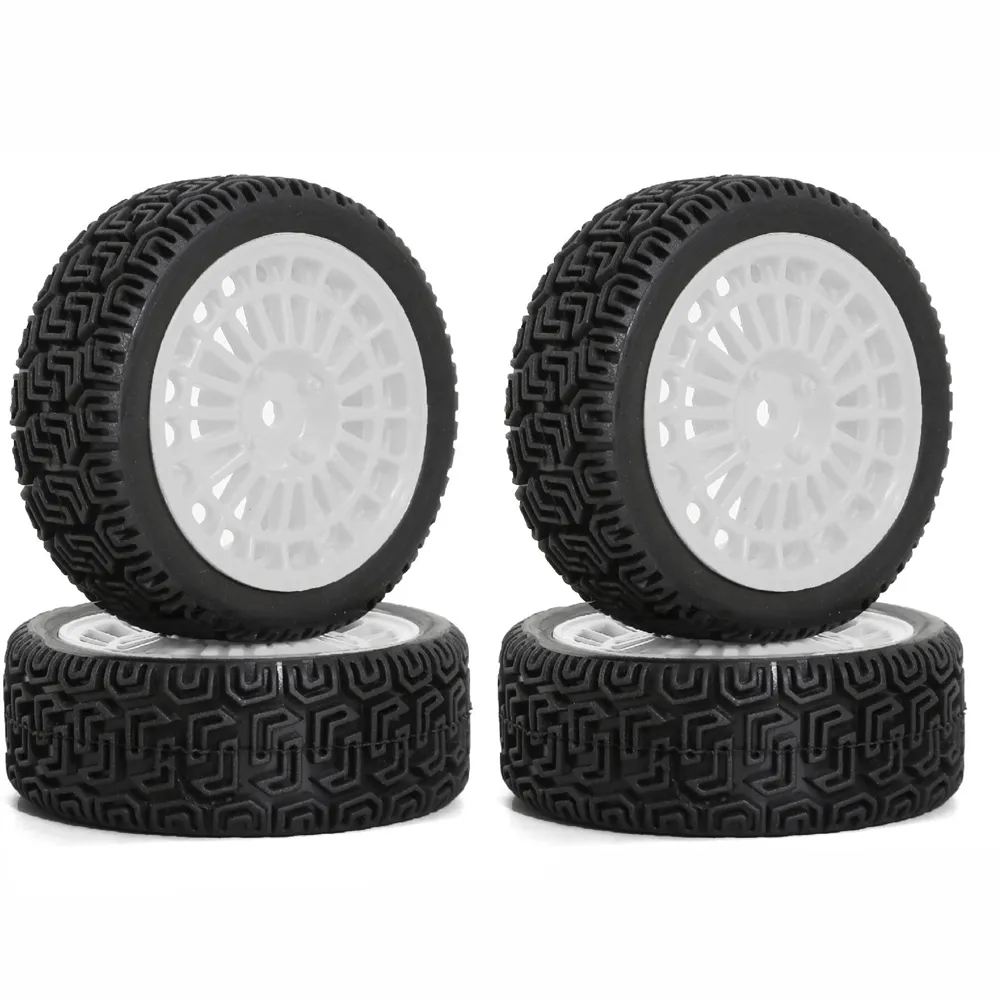 4PCS Upgraded RC Car Parts Wheel Tires for 70mm RV 1/10 Tamiya xv02 RC Car Vehicle Models Accessories