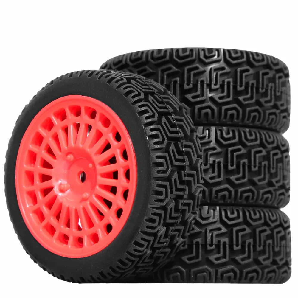 4PCS Upgraded RC Car Parts Wheel Tires for 70mm RV 1/10 Tamiya xv02 RC Car Vehicle Models Accessories