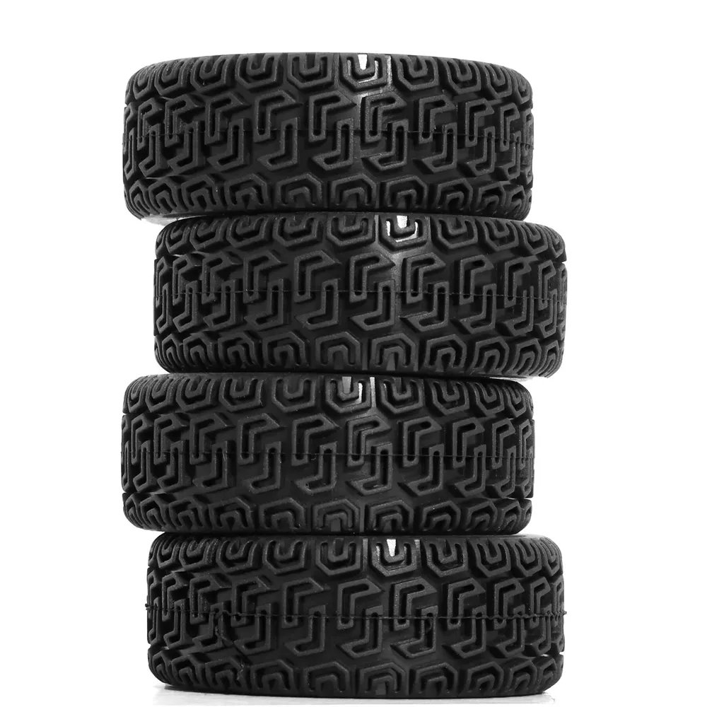 4PCS Upgraded RC Car Parts Wheel Tires for 70mm RV 1/10 Tamiya xv02 RC Car Vehicle Models Accessories