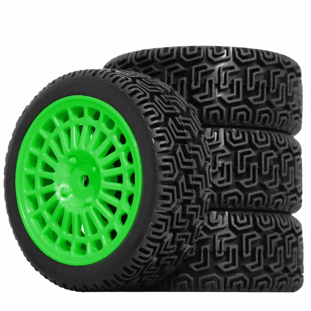 4PCS Upgraded RC Car Parts Wheel Tires for 70mm RV 1/10 Tamiya xv02 RC Car Vehicle Models Accessories