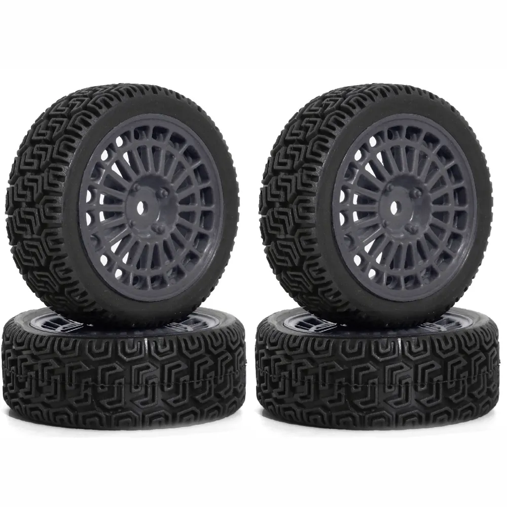 4PCS Upgraded RC Car Parts Wheel Tires for 70mm RV 1/10 Tamiya xv02 RC Car Vehicle Models Accessories